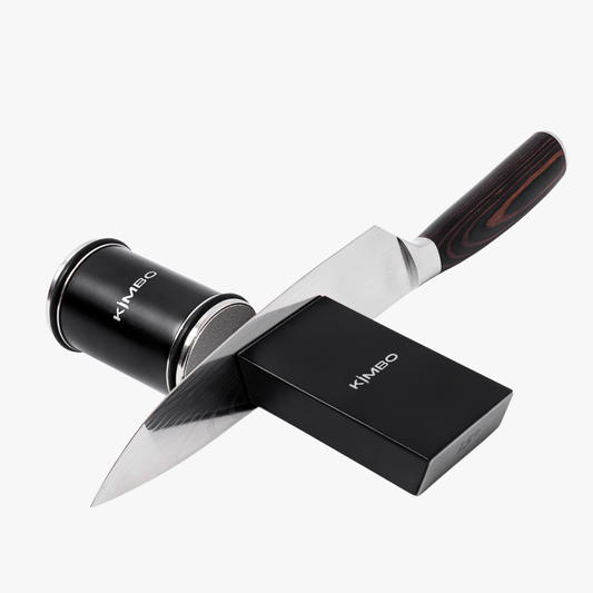 Black Rolling Sharpener & Chefs Knife
