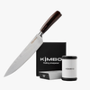 Gun Metal Grey Rolling Sharpener & Chefs Knife