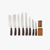 Hard Wood Rolling Sharpener & 8 Piece Knife Set