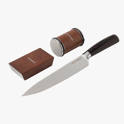 Hard Wood Rolling Sharpener & Chefs Knife