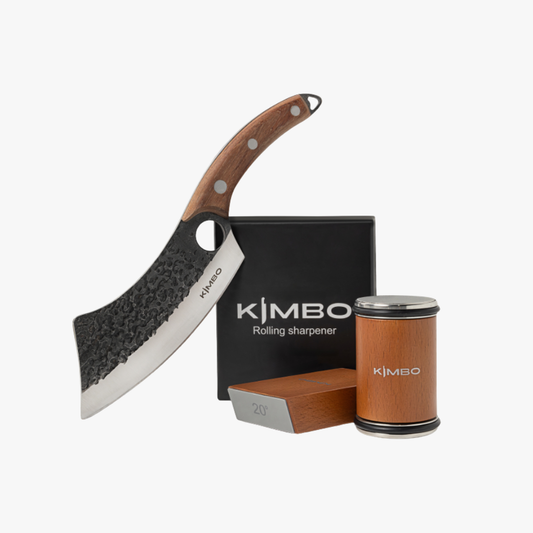 Hard Wood Rolling Sharpener & Kimbo Cleaver