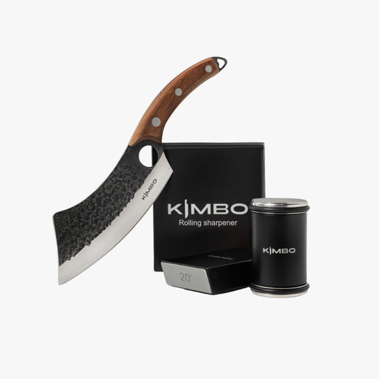 Black Rolling Sharpener & Kimbo Cleaver
